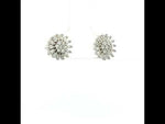 Load and play video in Gallery viewer, Solitaire Nakshatram floral 925 Silver Stud Earrings
