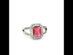 Load and play video in Gallery viewer, Luxury 925 Sterling Silver Solitaire Ring Sparkling CZ Diamond Look