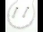 Load and play video in Gallery viewer, Premium 925 Silver Necklace & Earrings Set for Women