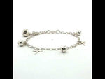 Load and play video in Gallery viewer, 925 Sterling Silver Bracelet with Adjustable Length