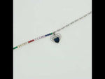 Load and play video in Gallery viewer, 925 Sterling Silver Heart Shape Bracelet With Adjustable Length