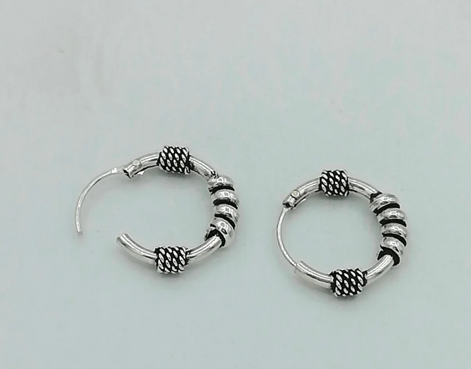 925 Sterling Silver Gir Oxidized Bali