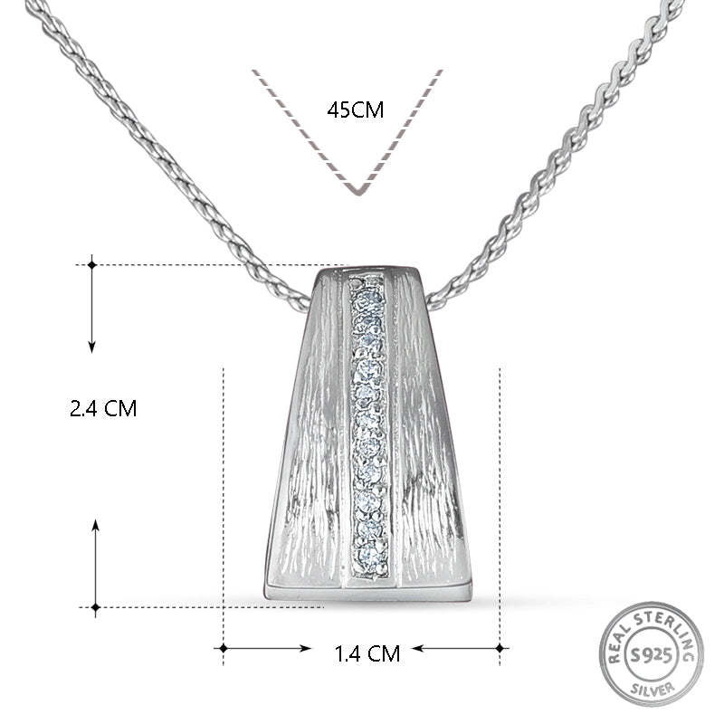 Mahogany 925 Sterling Silver Pendant with chain  (Chain length 18 inches)