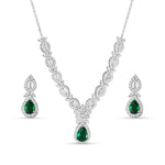 Load image into Gallery viewer, Naksh 925 Sterling Silver Set of 4 pieces (Necklace, Bracelet, Earring &amp; Ring)
