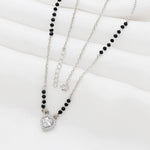 Load image into Gallery viewer, Heart Shape Mangalsutra in 925 Sterling Silver 17 inches +1 inch adjustable
