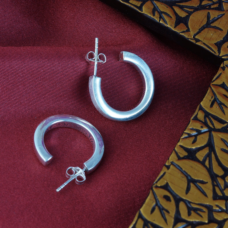 925 Sterling Silver Hoop Earrings