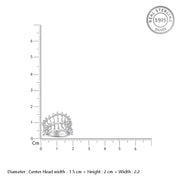 Aparna Half Eternity 925 Sterling Silver Ring