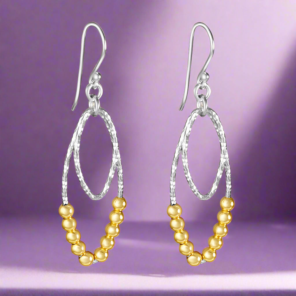 silver earrings