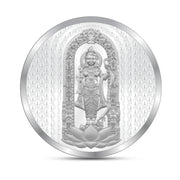 999 Purity 10 grams Plain Lord Ram Lala Silver Coin With BIS Hallmarked