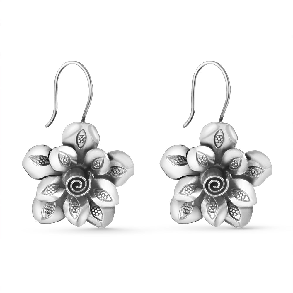 silver earrings