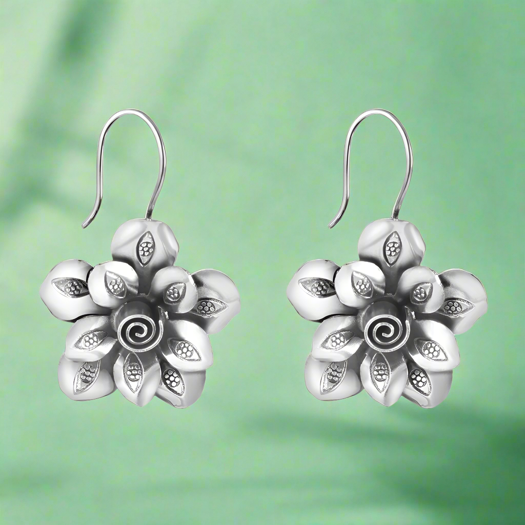 Eden Tribe 925 Sterling Silver Hook Earrings for Women
