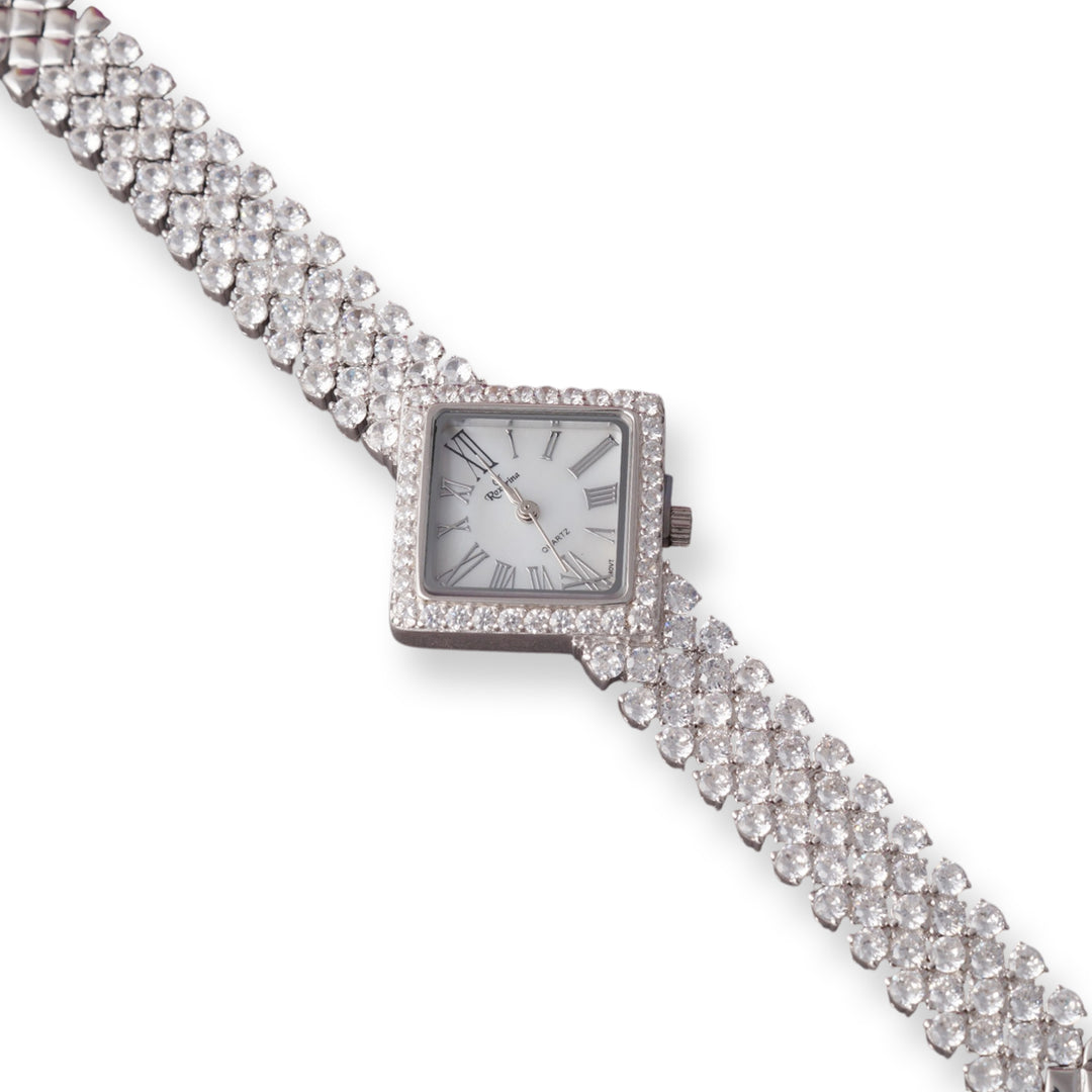 Women's 925 Sterling Silver Watch with Bracelet Belt