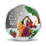 Load image into Gallery viewer, TUANZ 999 Purity 10 grams Radha Krishna Square Silver Coin With BIS Hallmarked

