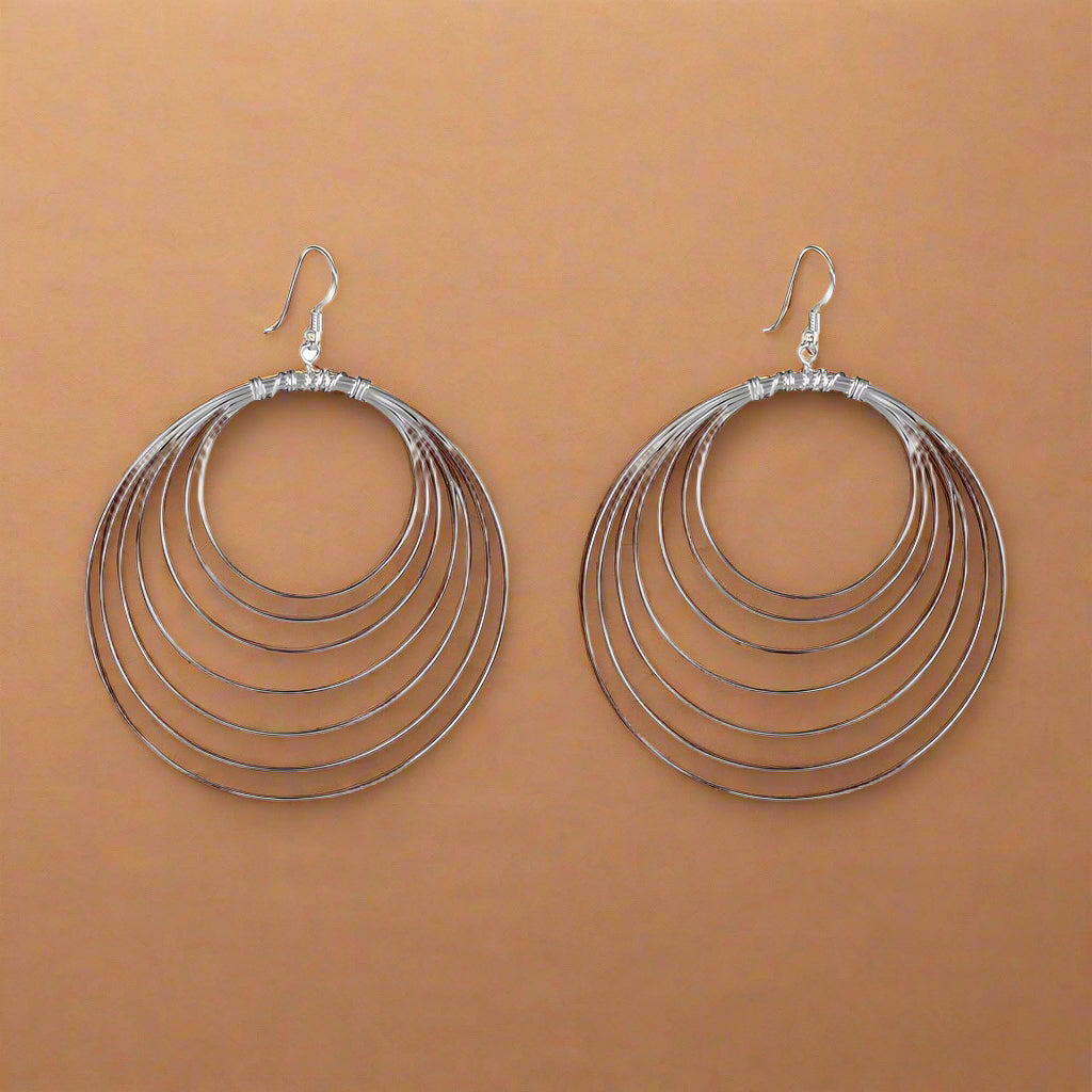 silver earrings