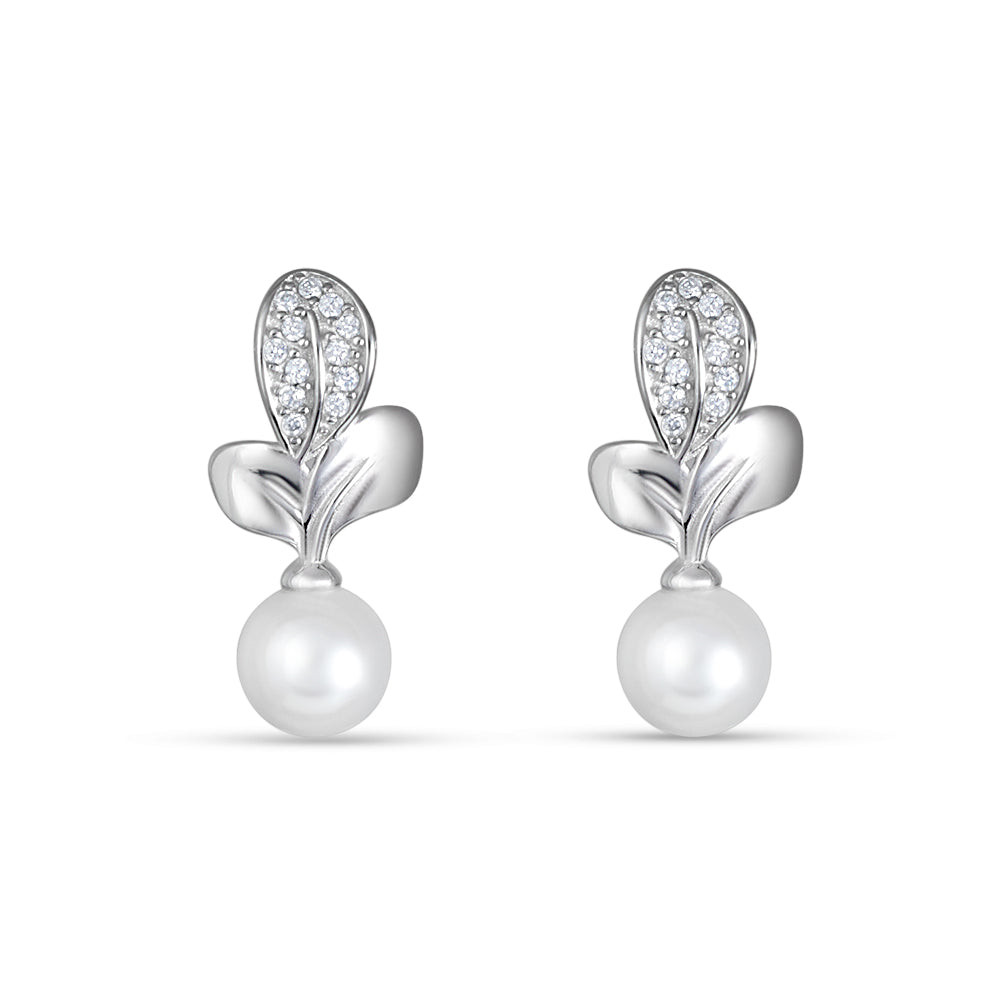 Pearl Studs 925 Silver Earrings