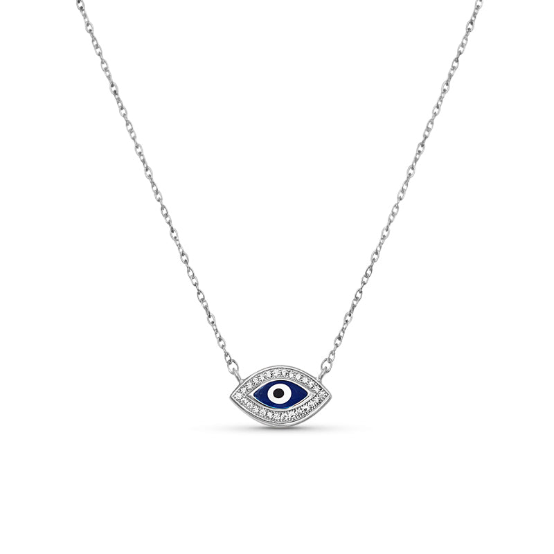 Evil Eye 925 Silver Pendant Chain