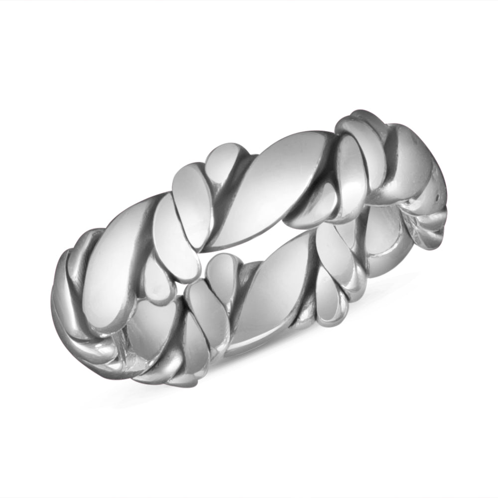 Cuban Link 925 Sterling Silver Ring (Available in various sizes)