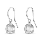 Load image into Gallery viewer, Hawaiian Cherry Flower Rhodium Plated 925 Sterling Silver Hook Earrings for Women
