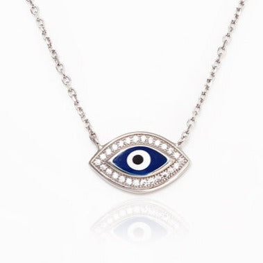 Evil Eye 925 Silver Pendant Chain