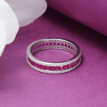Load image into Gallery viewer, Eternal Full Eternity Color 925 Silver Ring
