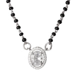 Load image into Gallery viewer, Raga Oval Styled Mangalsutra in 925 Sterling Silver Rhodium Plated 17 inches
