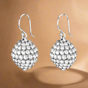 silver earrings