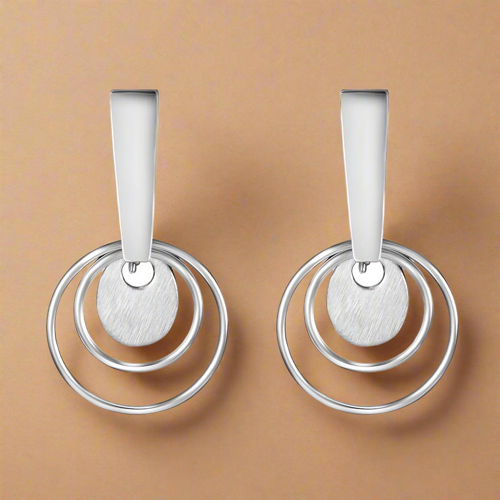 silver earrings