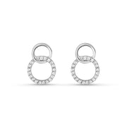 Dual Circle of Life 925 Silver Earrings