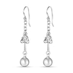 Load image into Gallery viewer, Metal ball 925 Sterling Silver Dangling Hook Earrings for Women
