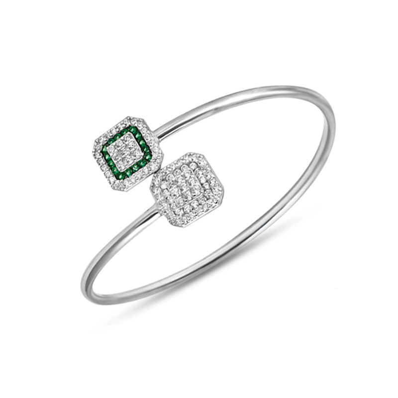 Dual Element 925 Silver Bracelet TBR-771