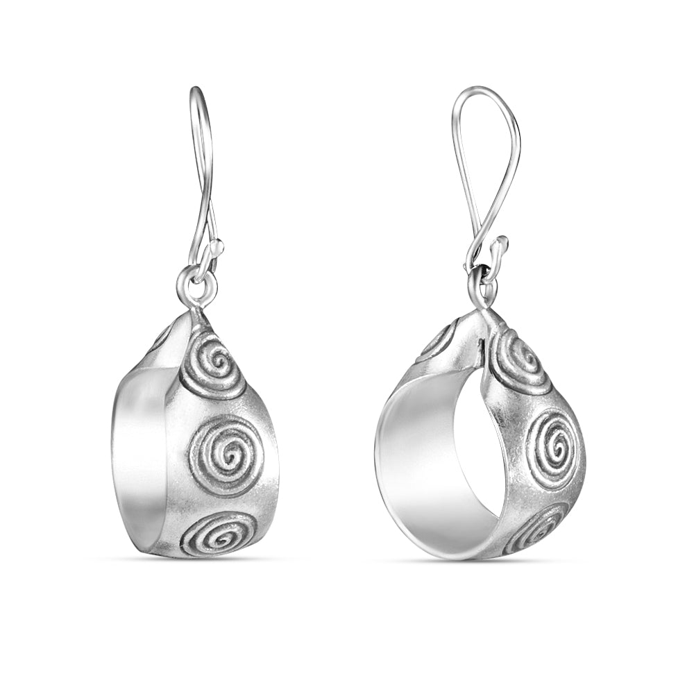 Tribe 925 Sterling Silver Hook Earrings for Women's