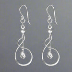 Load image into Gallery viewer, Wave 925 Sterling Silver Dangling Hook Earrings for Women
