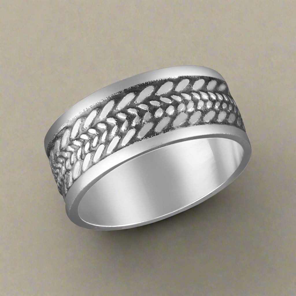 Men's Oxidized 925 Sterling Silver Ring (Available in various sizes)