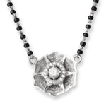 Load image into Gallery viewer, Hexagonal Handmade Mangalsutra in 925 Sterling Silver Rhodium Plated 17 inches
