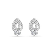 Pratibha Solitaire 925 Silver Earrings