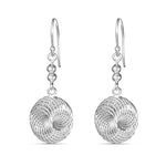 Load image into Gallery viewer, Geometric Waves 925 Sterling Silver Dangling Hook Earrings for Women
