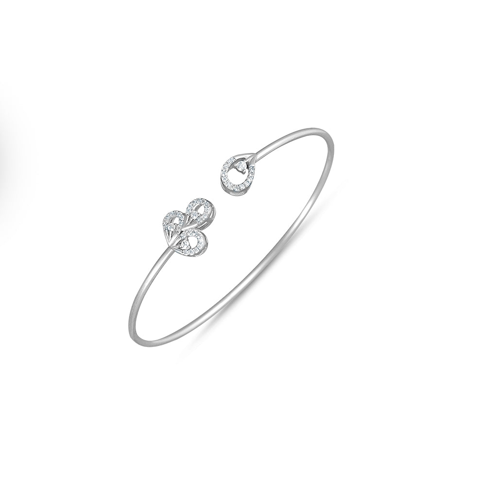 Prosperity 925 Silver Bracelet Openable Free Size