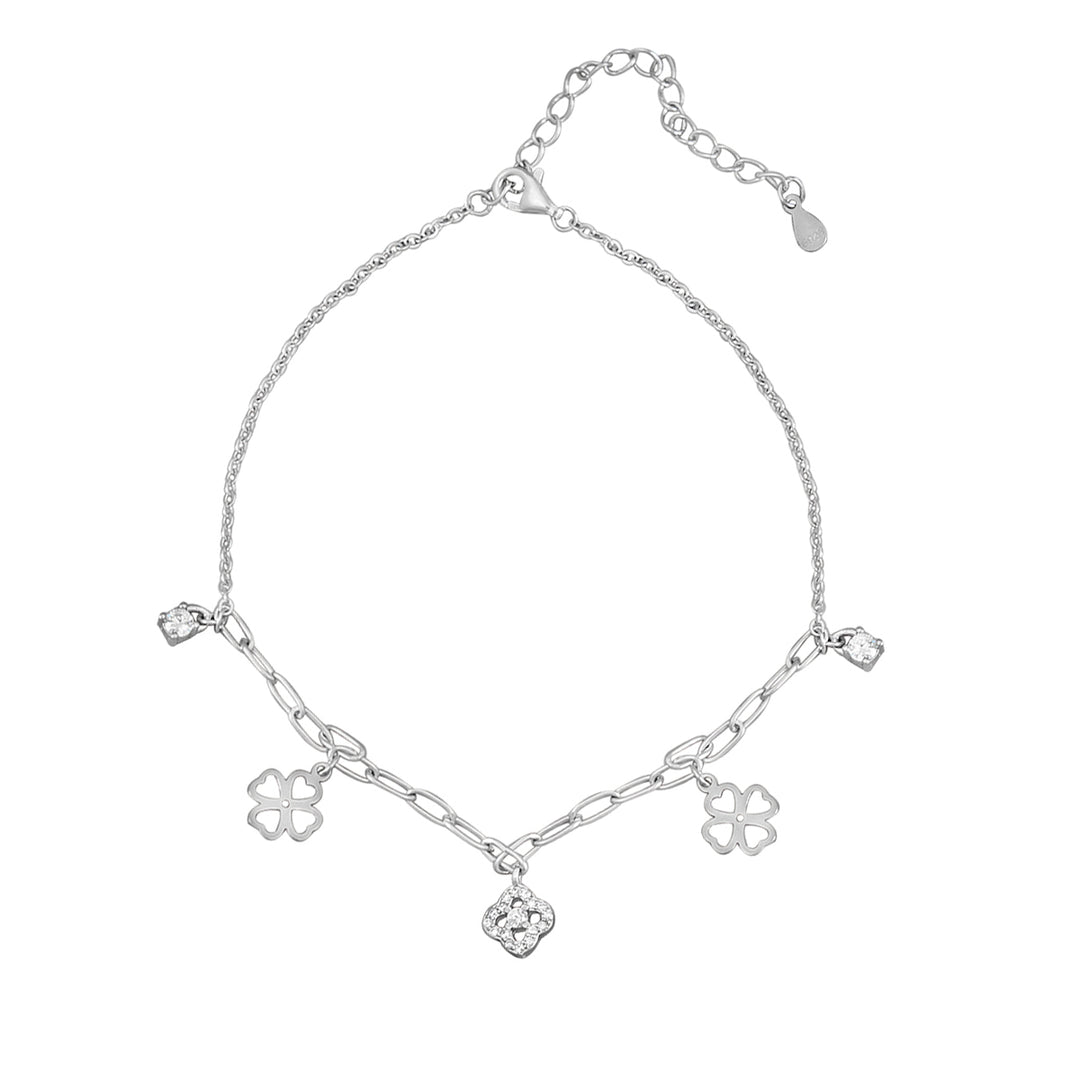 Madhuban Willy 925 Sterling Silver Anklets with Adjustable Length