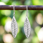 Load image into Gallery viewer, Handmade Woven 925 Sterling Silver Hook Earrings for Women&#39;s
