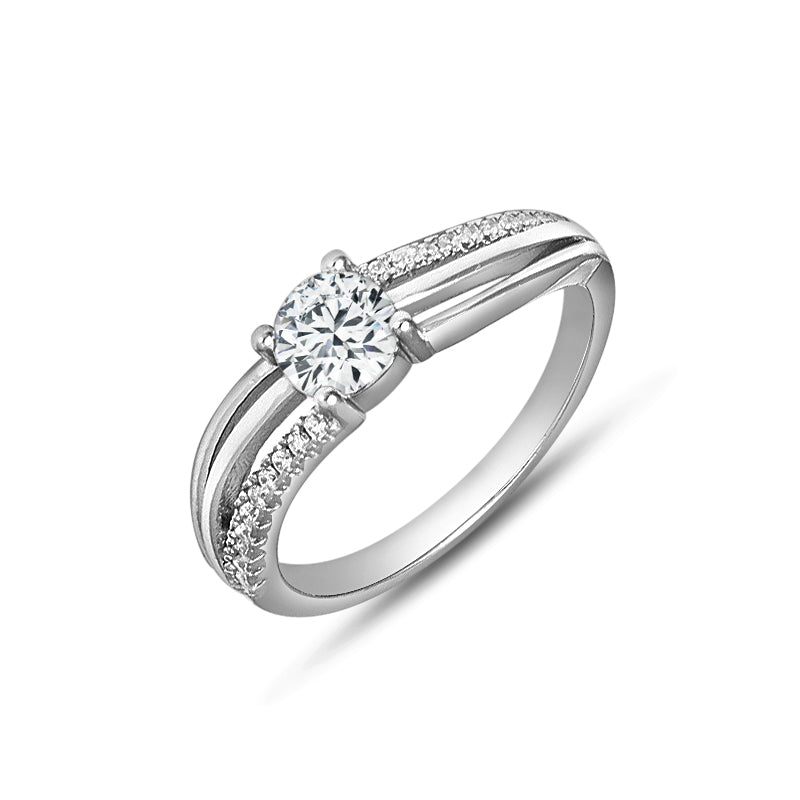 Solitaire Collection 925 Silver Ring