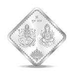 Load image into Gallery viewer, Ganesh Lakshmi (Square) 999 purity Silver Coins  Available in 10 GMS
