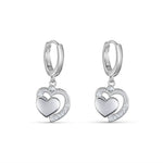 Load image into Gallery viewer, Heart Bali 925 Silver Earrings
