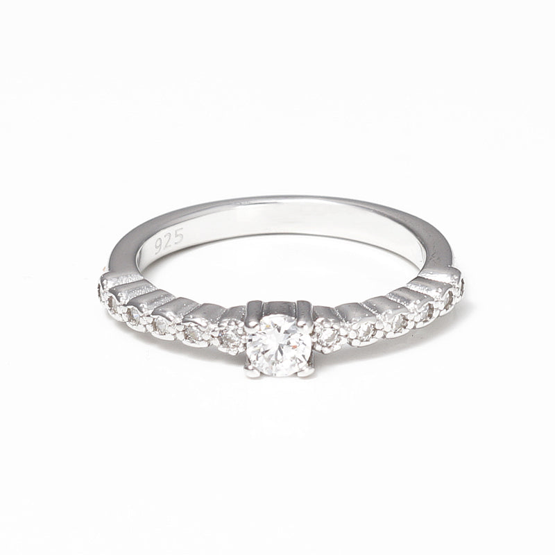 Classic Solitaire 925 Silver Ring