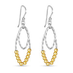 Load image into Gallery viewer, Two Tone 925 Sterling Silver Hook Earrings for Women
