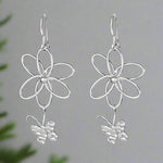 Load image into Gallery viewer, Nirvana Rhodium Plated 925 Sterling Silver Hook Earrings for Women
