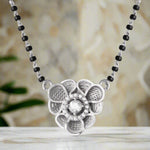 Load image into Gallery viewer, Bhuva Handmade Mangalsutra in 925 Sterling Silver Rhodium Plated 17 inches
