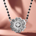 Load image into Gallery viewer, Aarambh Handmade Mangalsutra in 925 Sterling Silver Rhodium Plated 17 inches
