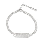 Load image into Gallery viewer, Pasha Dome 925 Sterling Silver Bracelet with Adjustable Length
