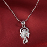 Load image into Gallery viewer, Ganesh 925 Sterling SIlver Pendant with Chain (Chain Length 16 inch)
