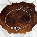 Load image into Gallery viewer, Madhuban Infinity Heart 925 Sterling Silver Anklets with Adjustable Length
